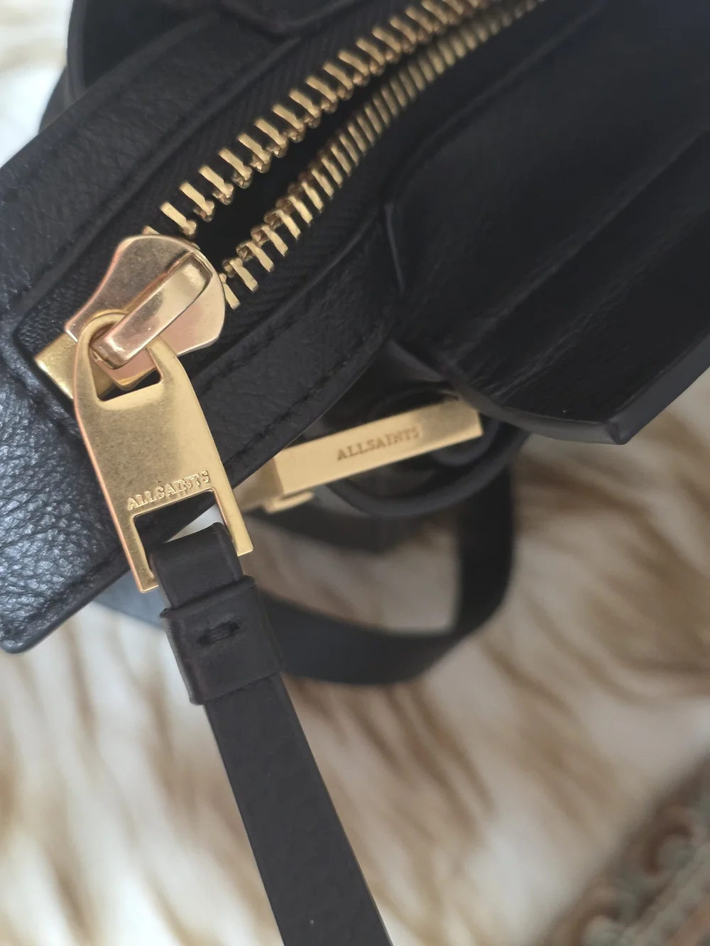 Allsaints Perez mini with gold hardware NWOT
